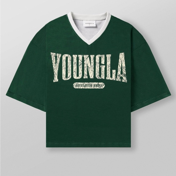YOUNGLA VARSITY FOOTBALL CROPPED JERSEY